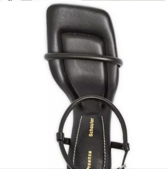 Proenza Schouler Square Toe High Heel Sandals Black 38.5 - Picture 3 of 9